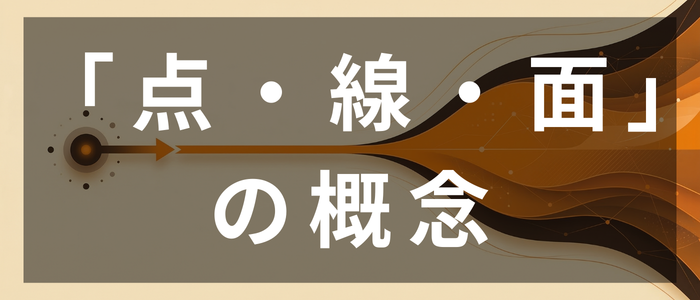 点線面の概念(Gemini生成画像)