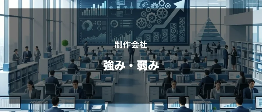 導入事例の制作会社の強みと弱み